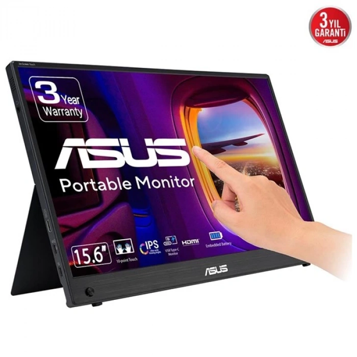 ASUS 16 DOKUNMATIK ZENSCREEN MB16AMTR 5MS 60HZ mHDMI-USBC BATARYALI TAŞINABİLİR MONİTÖR