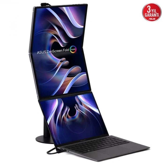 ASUS 17.3 OLED ZEN SCREEN FOLD MQ17QH 0.2MS 60HZ mHDMI-TYPEC KATLANABİLİR TAŞINABİLİR MONİRTÖR 2560X1920