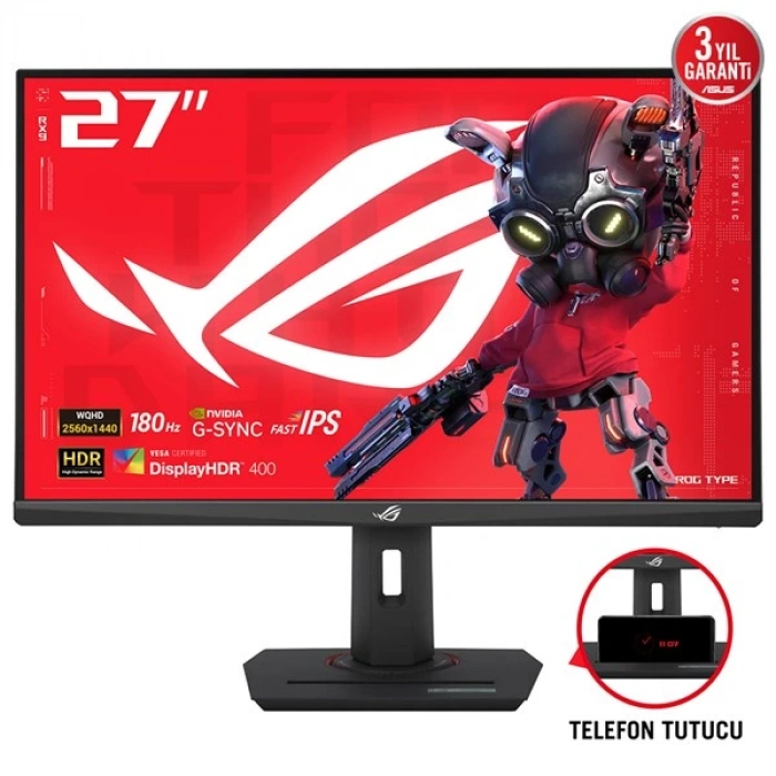 ASUS 27 IPS ROG STRIX XG27ACS 1MS 180HZ HDMI-DP GAMING MONİTÖR 2560X1440
