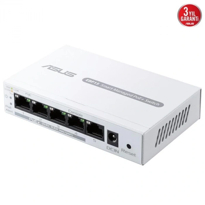 ASUS 5port EBP15 GIGABIT 60W 4port PoE YÖNETİLEBİLİR SWITCH