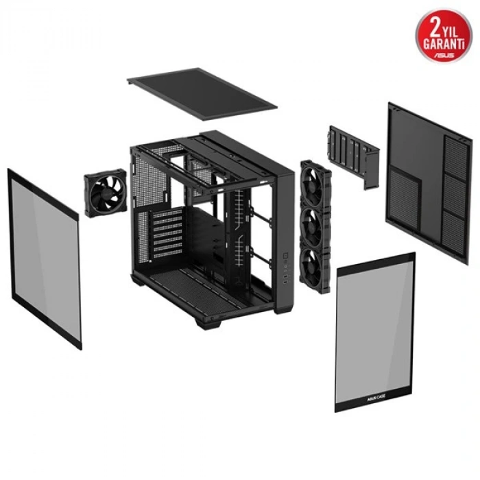 ASUS A32 PLUS PANORAMIK GAMING MID-TOWER PC KASASI SİYAH