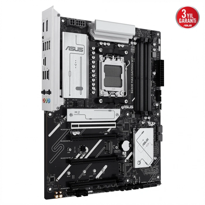 ASUS B650E MAX GAMING WIFI, 4xDDR5, 3xM.2, DP, HDMI, Type-C, Wi-Fi 6E, Bluetooth v5.3, AM5 Soket Gaming Anakart
