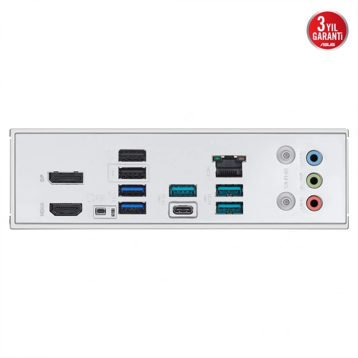 ASUS B850 MAX GAMING WIFI W, 4xDDR5, 3x M2, HDMI, DP, Type-C, Wi-Fi 6E, Bluetooth v5.3, AM5 Soket GAMING BEYAZ Anakart