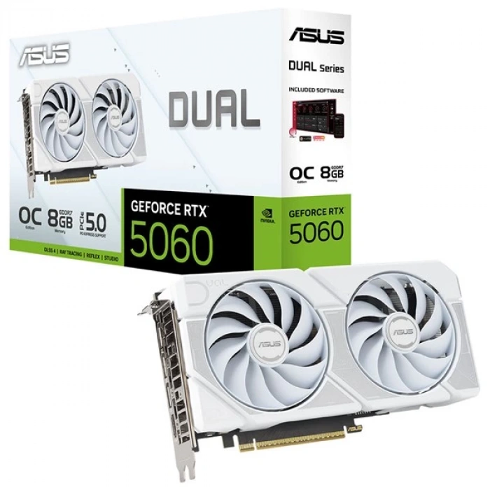 ASUS DUAL 8GB RTX 5060 O8G WHITE EDITION