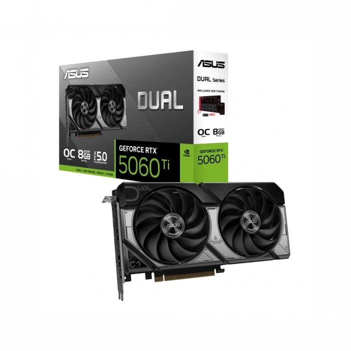ASUS DUAL-RTX5060TI-O8G, 8Gb, 128Bit, GDDR7, 1xHDMI, 3xDP GAMING Ekran Kartı