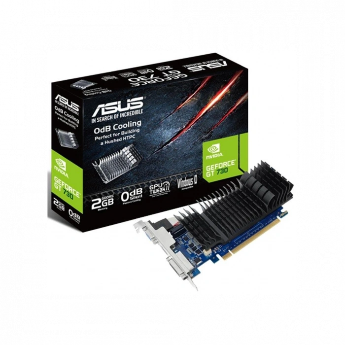 ASUS GT730-SL-2GD5-BRK, 2Gb, GDDR5, 64Bit, 1xD-Sub, 1xDVI, 1xHDMI Ekran Kartı