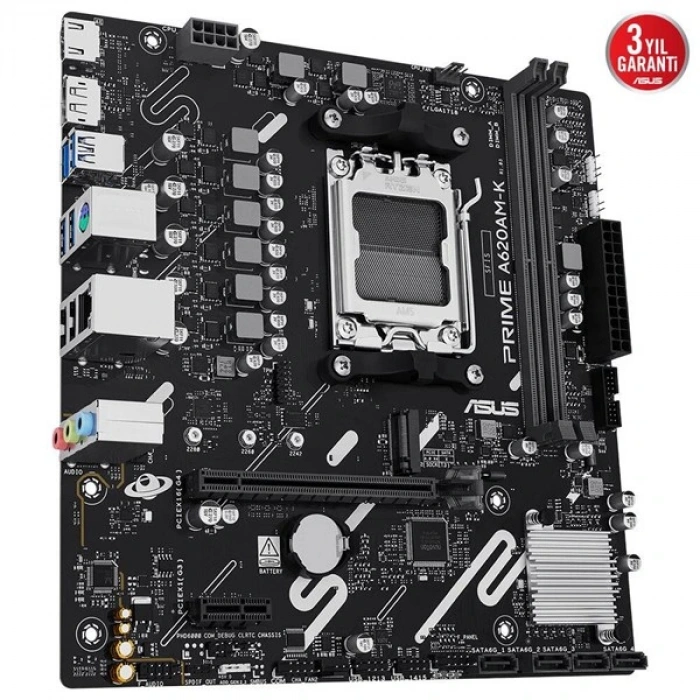 ASUS PRIME A620AM-K DDR5 HDMI-DP PCIE 4.0 AM5 MATX