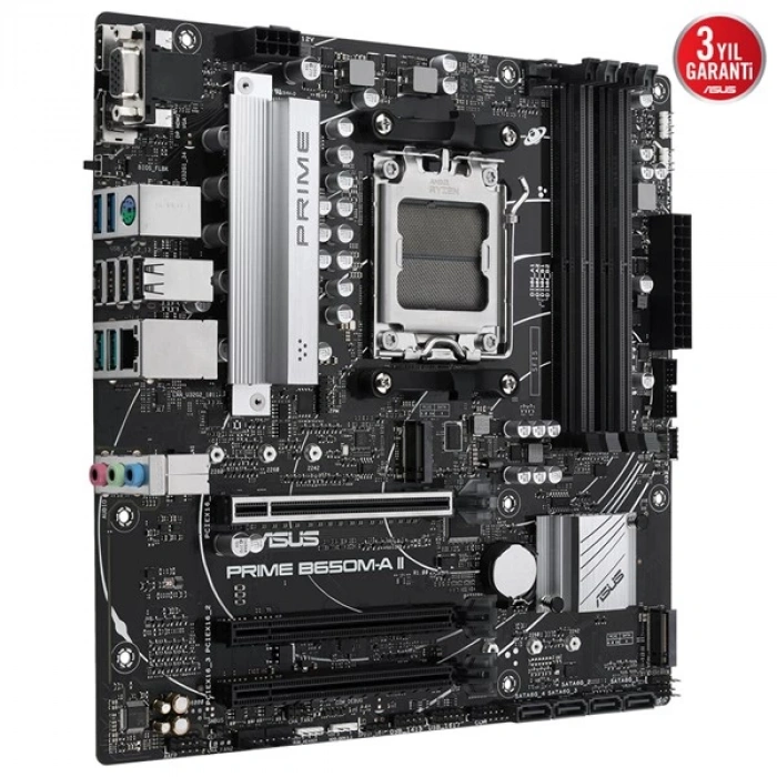 ASUS PRIME B650M-A II-CSM DDR5 HDMI-DP PCIE 4.0 AM5 mATX KURUMSAL ANAKART