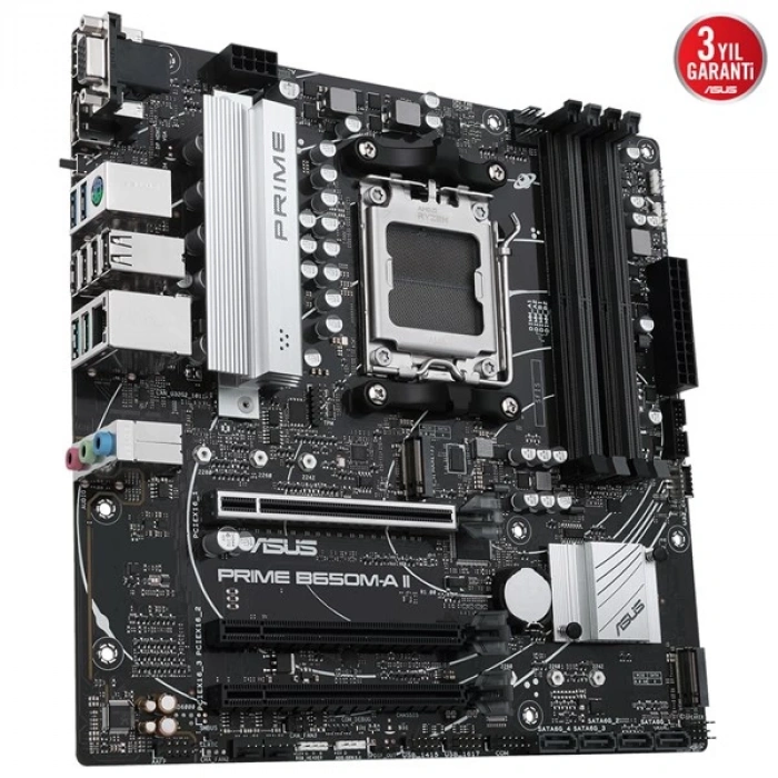 ASUS PRIME B650M-A II-CSM DDR5 HDMI-DP PCIE 4.0 AM5 mATX KURUMSAL ANAKART