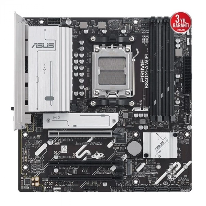 ASUS PRIME B840M-A WIFI6E DDR5 HDMI-DP USBC PCIE 4.0 AM5 mATX