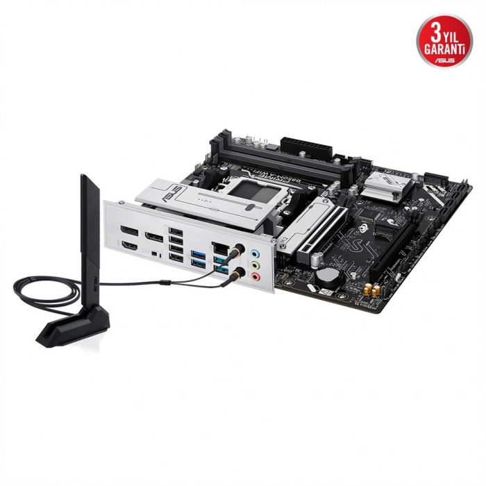 ASUS PRIME B850M-A WIFI, 4xDDR5, 3xM.2, 2xDP, HDMI, Type-C, Wi-Fi 6, Bluetooth 5.3, AM5 Soket Anakart