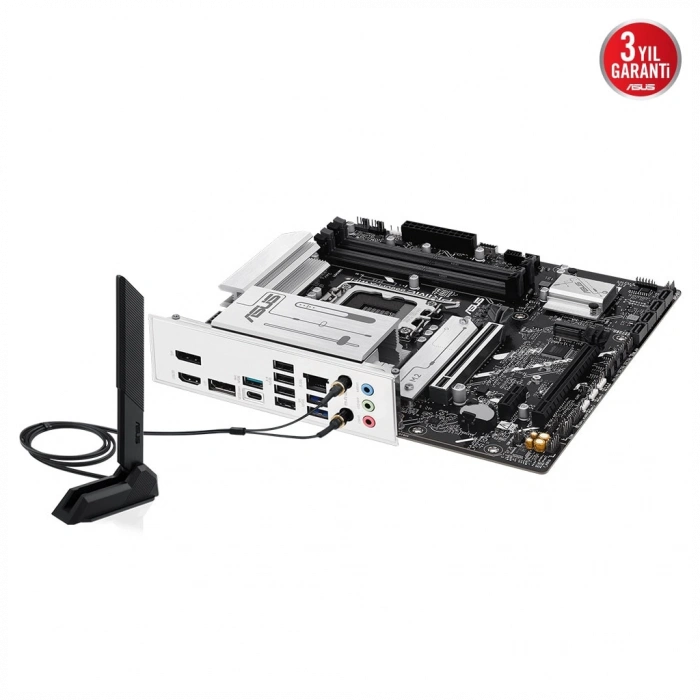 ASUS PRIME B860M-A WIFI, 4xDDR5 2x M.2, HDMI, 2xDP, Wİ-Fİ 6E, Bluetooth v5.3, Type-C, Intel Core Ultra CPU(Seri 2), LGA1851 Soket Anakart