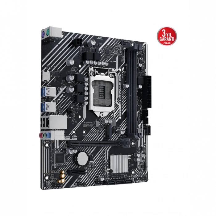 ASUS PRIME H510M-F R3.0-CSM, 2xDDR4, M.2, HDMI, 10-11.Nesil, LGA1200 Soket, Anakart