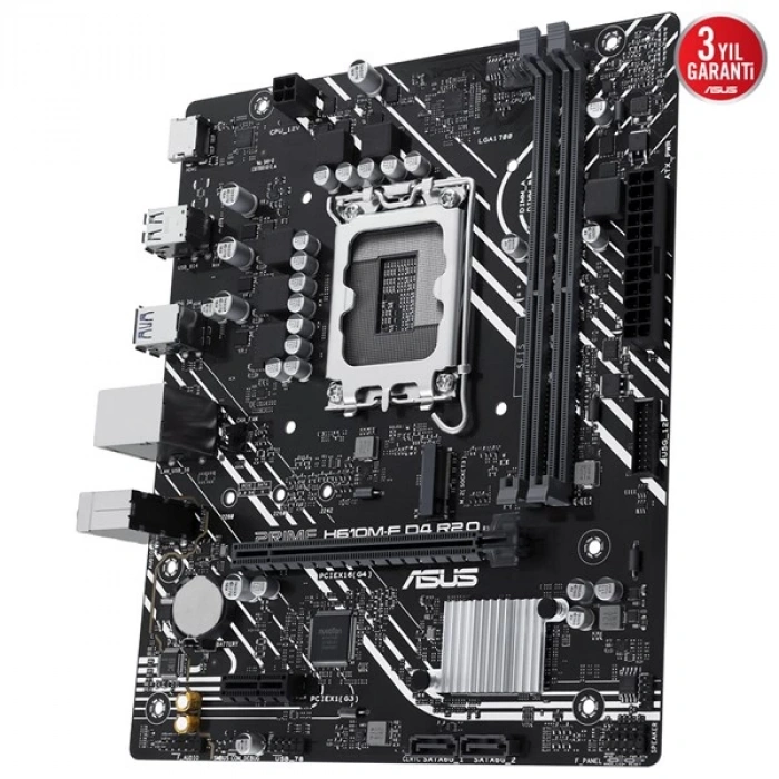 ASUS PRIME H610M-F D4 R2.0-CSM DDR4 HDMI PCIE 4.0 1700P mATX KURUMSAL ANAKART