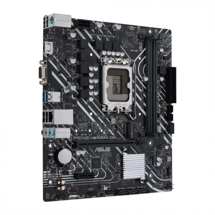 ASUS PRIME H610M-K D4 ARGB, 2xDDR4, M.2, HDMI, 12-13.14.Nesil, LGA1700 Soket, Anakart