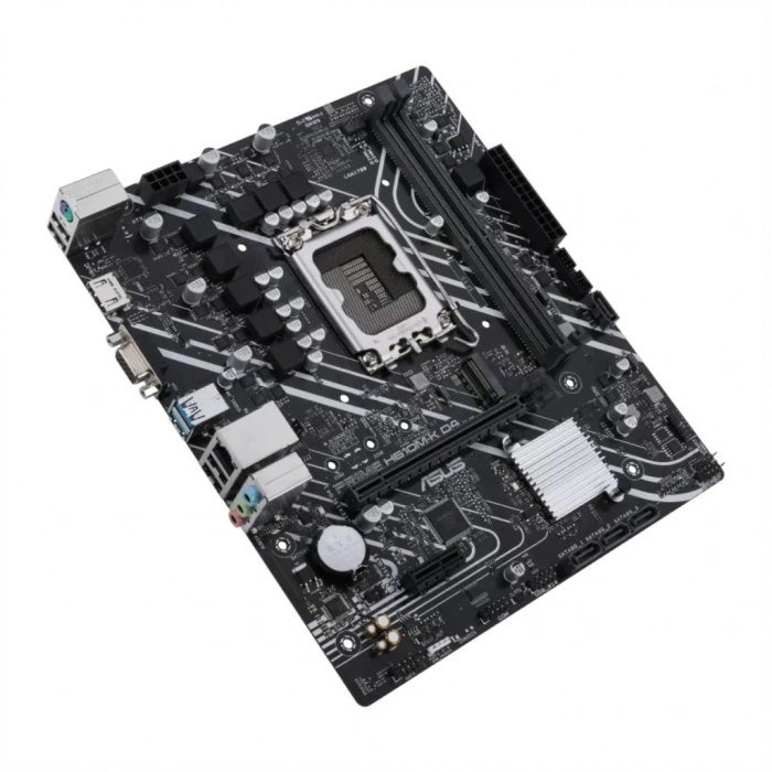 ASUS PRIME H610M-K D4 ARGB, 2xDDR4, M.2, HDMI, 12-13.14.Nesil, LGA1700 Soket, Anakart