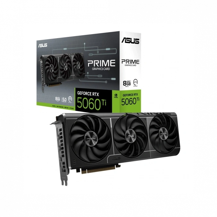 ASUS PRIME-RTX5060TI-O8G, 8Gb, 128Bit, GDDR7, 1xHDMI, 3xDP GAMING Ekran Kartı