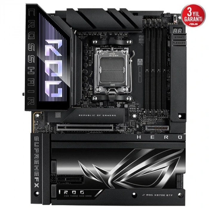 ASUS ROG CROSSHAIR X870E HERO BTF WIFI7 DDR5 HDMI-DP TYPEC PCIE 5.0 AM5 ATX