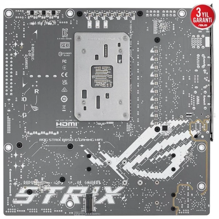 ASUS ROG STRIX B850-G GAMING WIFI7 DDR5 HDMI-DP TYPEC PCIE 5.0 AM5 MATX BEYAZ