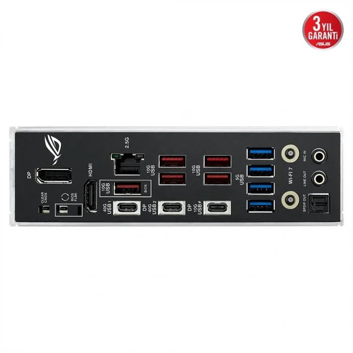 ASUS ROG STRIX X870-F GAMING WIFI, 4xDDR5, 4xM.2, HDMI, DP, Type-C, Wi-Fi 7, Bluetooth v5.4, AM5 Soket GAMING Anakart