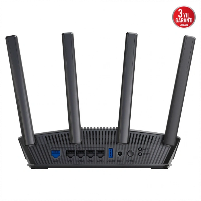 ASUS RT-BE82U, BE6500, 4 Port, 6500Mbps, Dual Band, WİFİ 7, AiMesh, AiProtection Pro, Gigabit Extendable Router