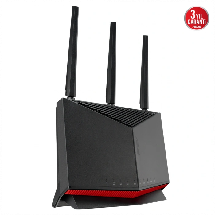 ASUS RT-BE86U, BE6800, 4 Port, 6800Mbps, Dual Band, WİFİ 7, AiMesh, AiProtection Pro, Gigabit Extendable Router