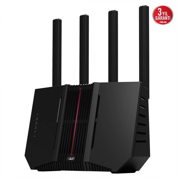 ASUS RT-BE92, BE9700, 4 Port, 9700Mbps, Tri Band, 6GHz WİFİ 7, AiMesh, Gigabit Extendable Router