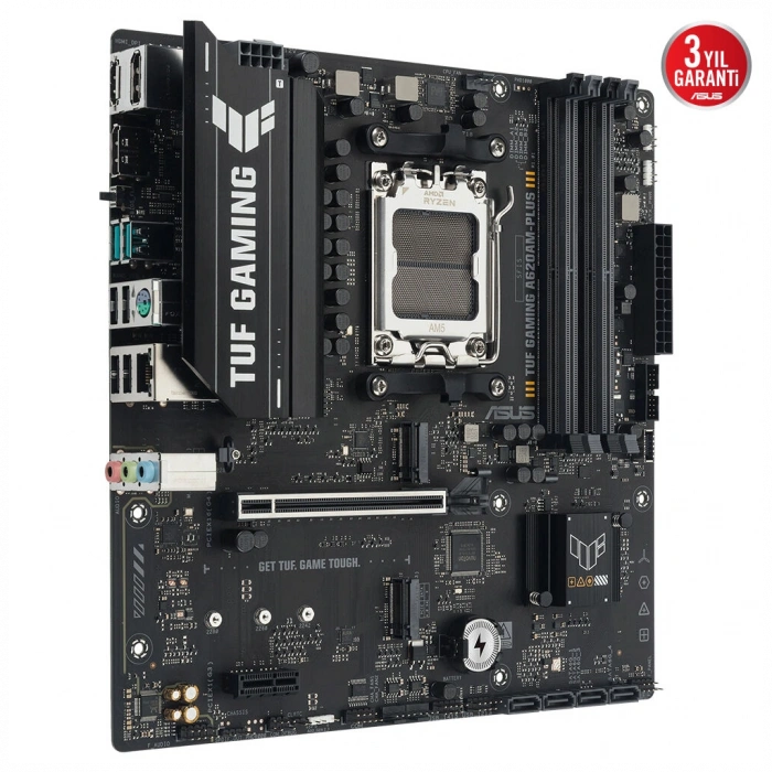 ASUS TUF GAMING A620AM-PLUS, 4xDDR5, 2x M.2, HDMI, 2xDP, AMD Ryzen 7000 Serisi, AM5 Soket Anakart