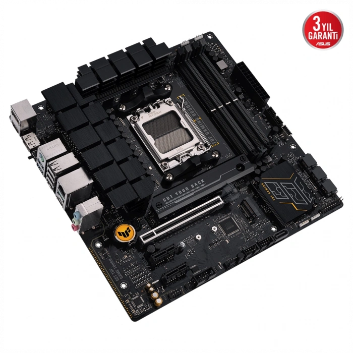 ASUS TUF GAMING B650M-E, 4xDDR5, 2x M.2, HDMI, 2xDP, Type-C, AM5 Soket GAMING Anakart