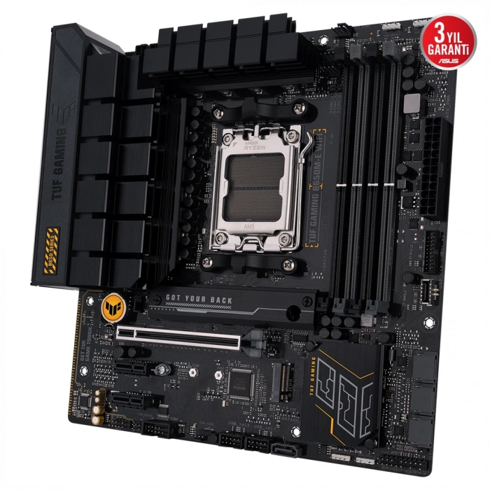 ASUS TUF GAMING B650M-E WIFI, 4xDDR5, 2x M.2, HDMI, DP, Type-C, Wi-Fi 6, Bluetooth v5.2, AM5 Soket GAMING Anakart