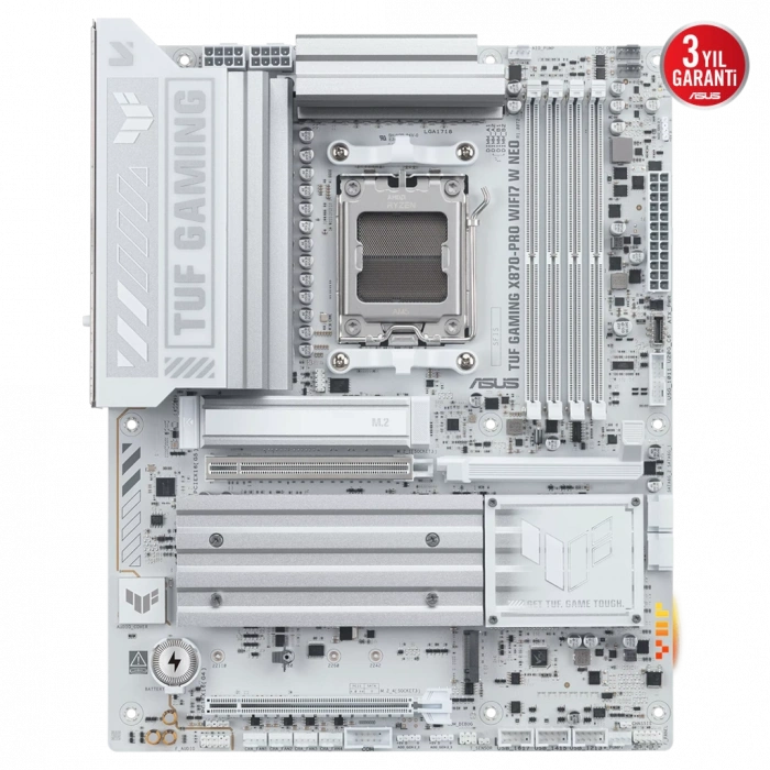 ASUS TUF GAMING B850-PRO WIFI7 W NEO, 4xDDR5, 3x M.2, HDMI, DP, Type-C, Wi-Fi 7, Bluetooth v5.4, AM5 Soket GAMING Anakart