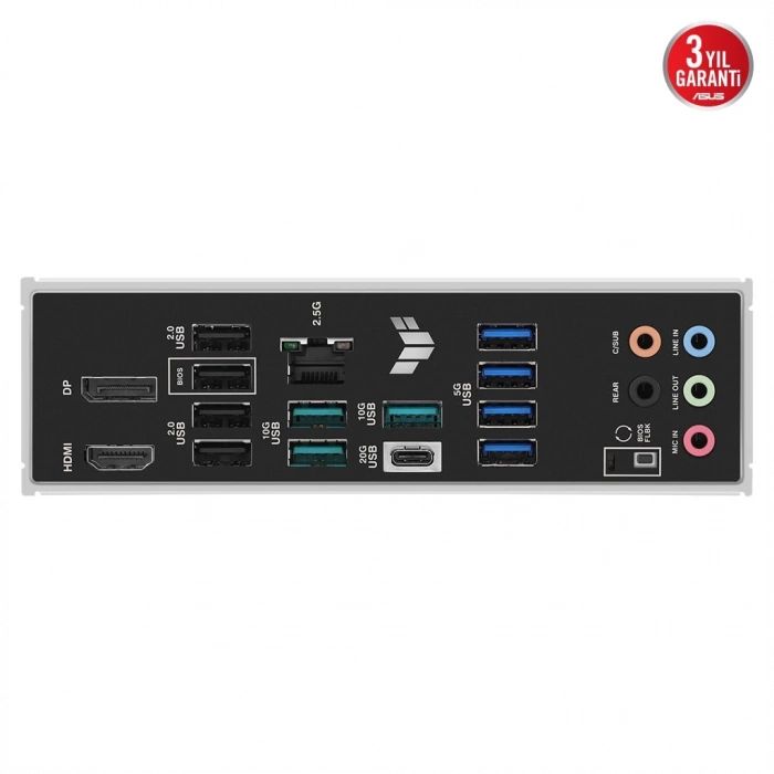 ASUS TUF GAMING B850M-PLUS, 4xDDR5, 3x M.2, HDMI, DP, Type-C, AM5 Soket GAMING Anakart