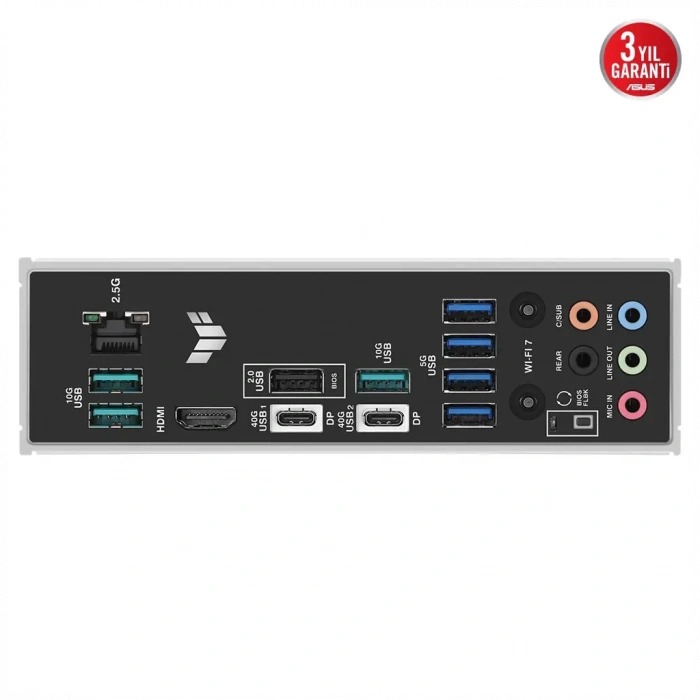 ASUS TUF GAMING X870-PLUS WIFI, 4xDDR5, 4xM.2, HDMI, DP, Type-C, Wi-Fi 7, Bluetooth v5.4, AM5 Soket GAMING Anakart