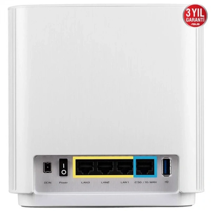 ASUS XT8 (W-2-PK) ZENWIFI WIFI6 AX6600 ROUTER 2-li paket Beyaz