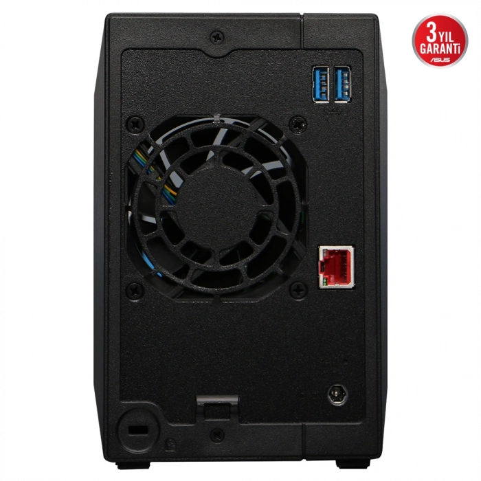 ASUSTOR AS3302T V2, 2Gb DDR4 Ram, 2 Yuvalı (2x20TB Destek), 1x2.5GbE Network, 3xUSB 3.2, Tower NAS (Yedekleme) Cihazı