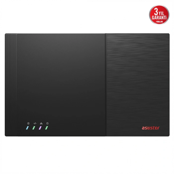 ASUSTOR FS6712X FLASHTOR 12 PRO, Intel N5105 CPU, 4Gb DDR4 Ram, (12x8TB) M.2 NVMe Yuvası, HDMI, 10GbE Network, 2xUSB 3.2, 2xUSB 2.0, Tower NAS (Yedekleme) Cihazı