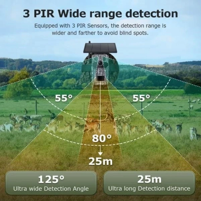 AVENIR 3MP SOLAR AV-S443H GPS BLACK LIGHT 4G FOTOKAPAN