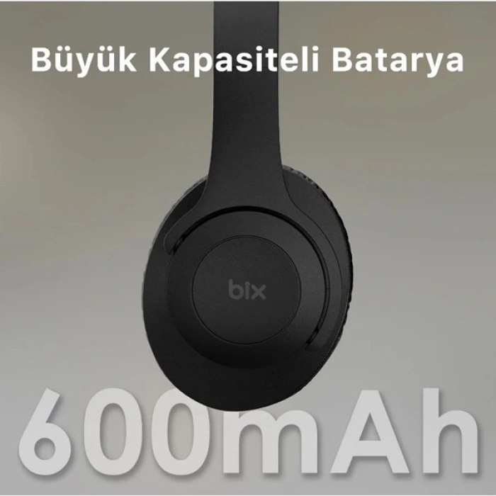 BİX BH2-BK Siyah SOUNDCRAFT BH2 KATLANABİLİR KULAKÜSTÜ KABLOSUZ KULAKLIK