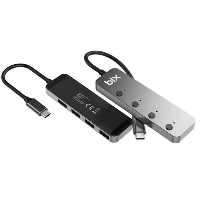 BIX BX20HB 4 port Type C USB Dönüştürücü Hub