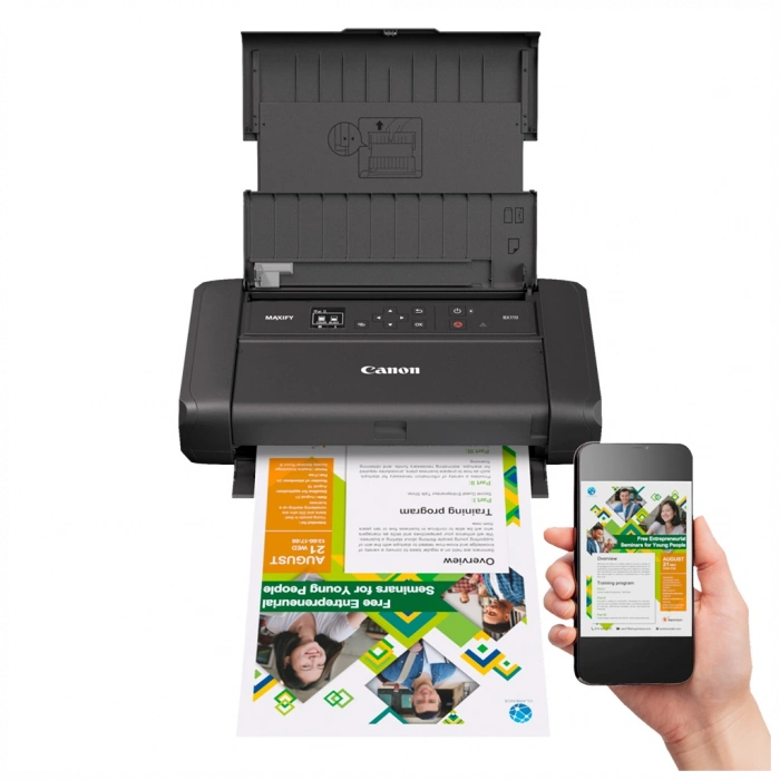 CANON MAXIFY BX110, Renkli, Bataryalı, Wifi, Taşınabilir Yazıcı