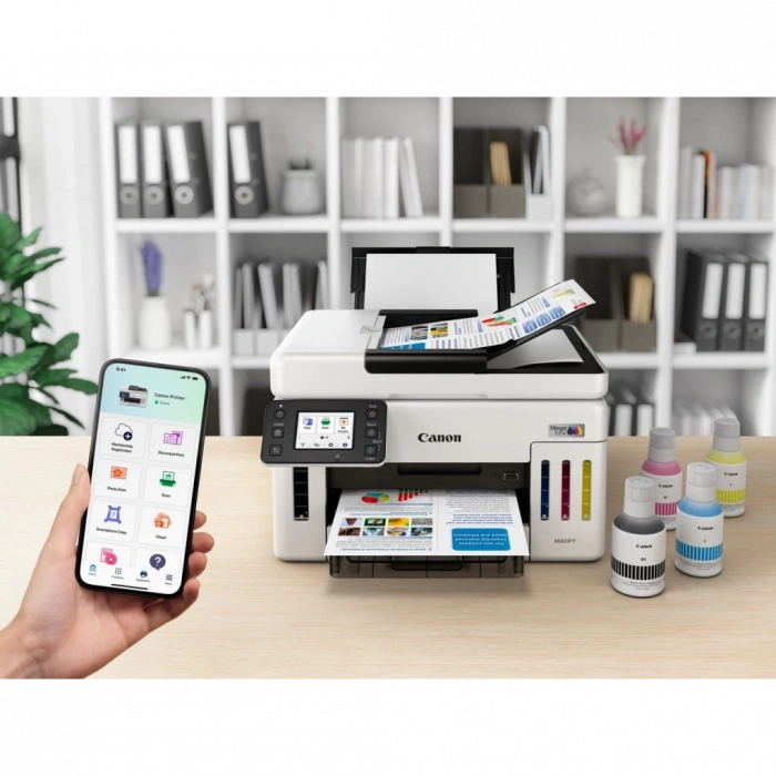 CANON MAXIFY GX6140, Renkli, Mürekkep Mega Tanklı, Yazıcı, Tarayıcı, Wifi, Lan, Duplex, ORİJİNAL MÜREKKEP