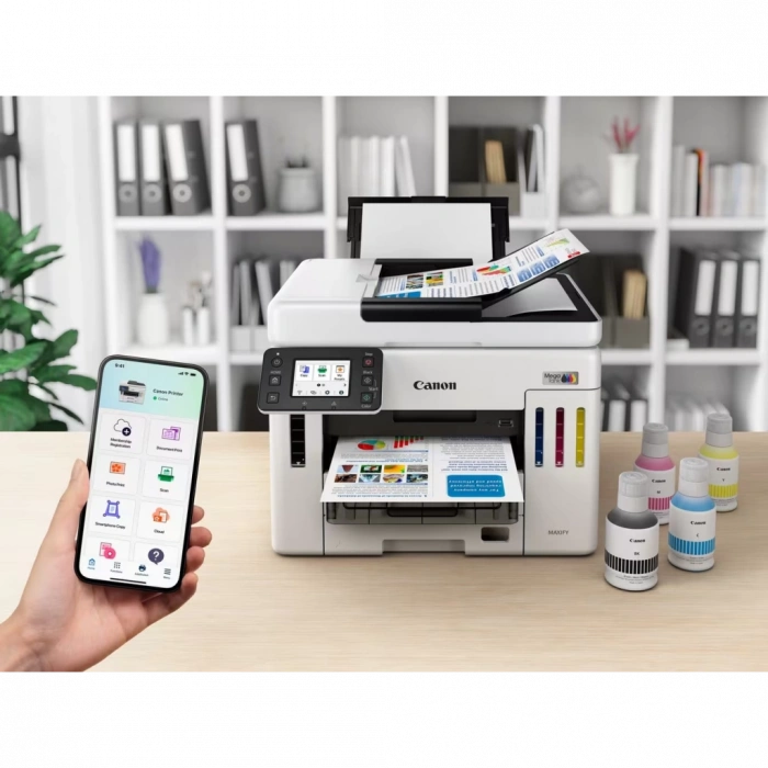 CANON MAXIFY GX7140, Renkli, Mürekkep Mega Tanklı, Yazıcı, Tarayıcı, Wifi, Lan, Duplex, ORİJİNAL MÜREKKEP