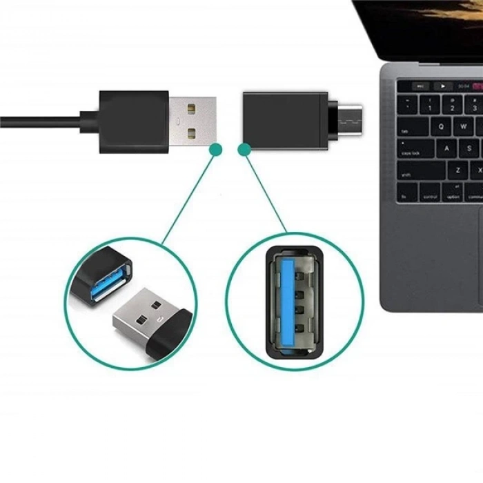 CODEGEN CDG-CNV35 TYPE-C - USB 3.0 Görüntü Adaptörü Siyah