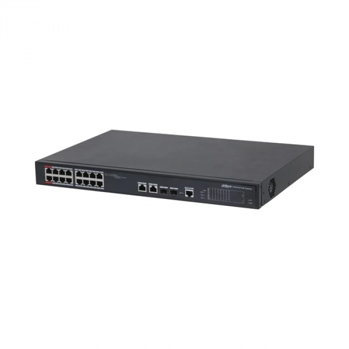 DAHUA 16port 240w FULL PoE PFS4218-16ET-240-V2 GIGABIT 2X SFP Yönetilebilir Switch