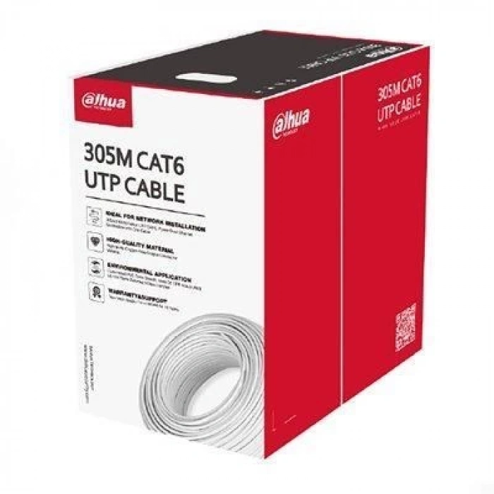 DAHUA 23AWG Gri 305m CCA CAT6 KABLO PFM922I-6UN-C