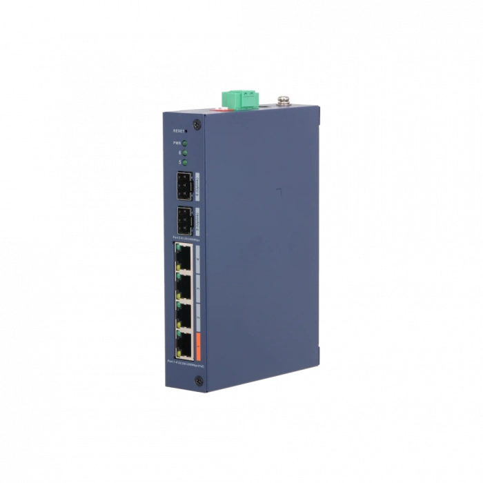 DAHUA CHS4206-4GT-60, 4 Port, Gigabit, PoE 60W, 2 Port SFP, Cloud Yönetilebilir, Switch