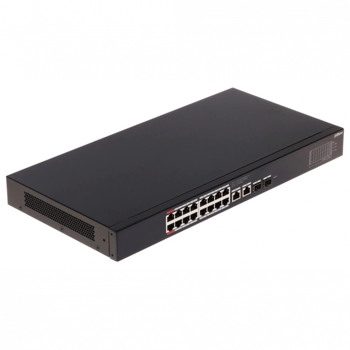 DAHUA CS4220-16GT-135, 16Port, Gigabit, PoE 135W, 2 Port Gigabit Uplink, 2 Port SFP Gigabit Combo, Cloud Yönetilebilir, Switch