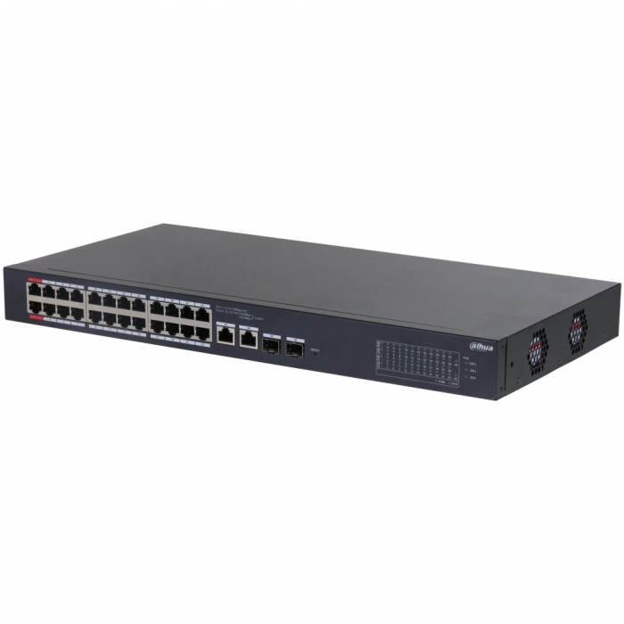 DAHUA CS4226-24ET-240, 24Port, Megabit, PoE 240W, 2 Port SFP Gigabit Combo, Cloud Yönetilebilir, Switch