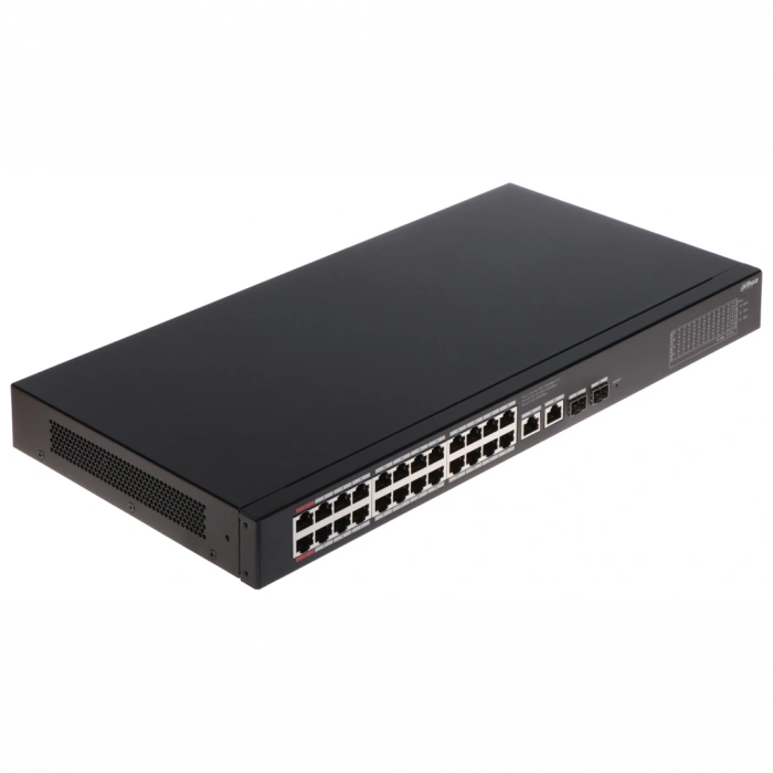 DAHUA CS4228-24GT-240, 24Port, Gigabit, PoE 240W, 2 Port Uplink, 2 Port SFP Gigabit Combo, Cloud Yönetilebilir, Switch