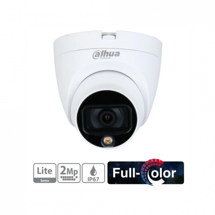 DAHUA HAC-HDW1209TLQ-LED-0280B, 2Mpix, 2.8mm Lens, 20 Mt Gece Görüşü, Full Color, 4 IN 1, Dome Kamera